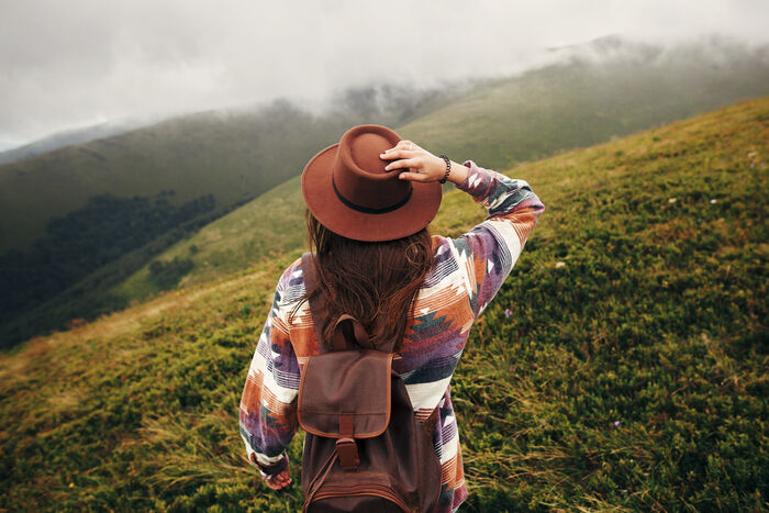 Girl scouting beyond the horizon