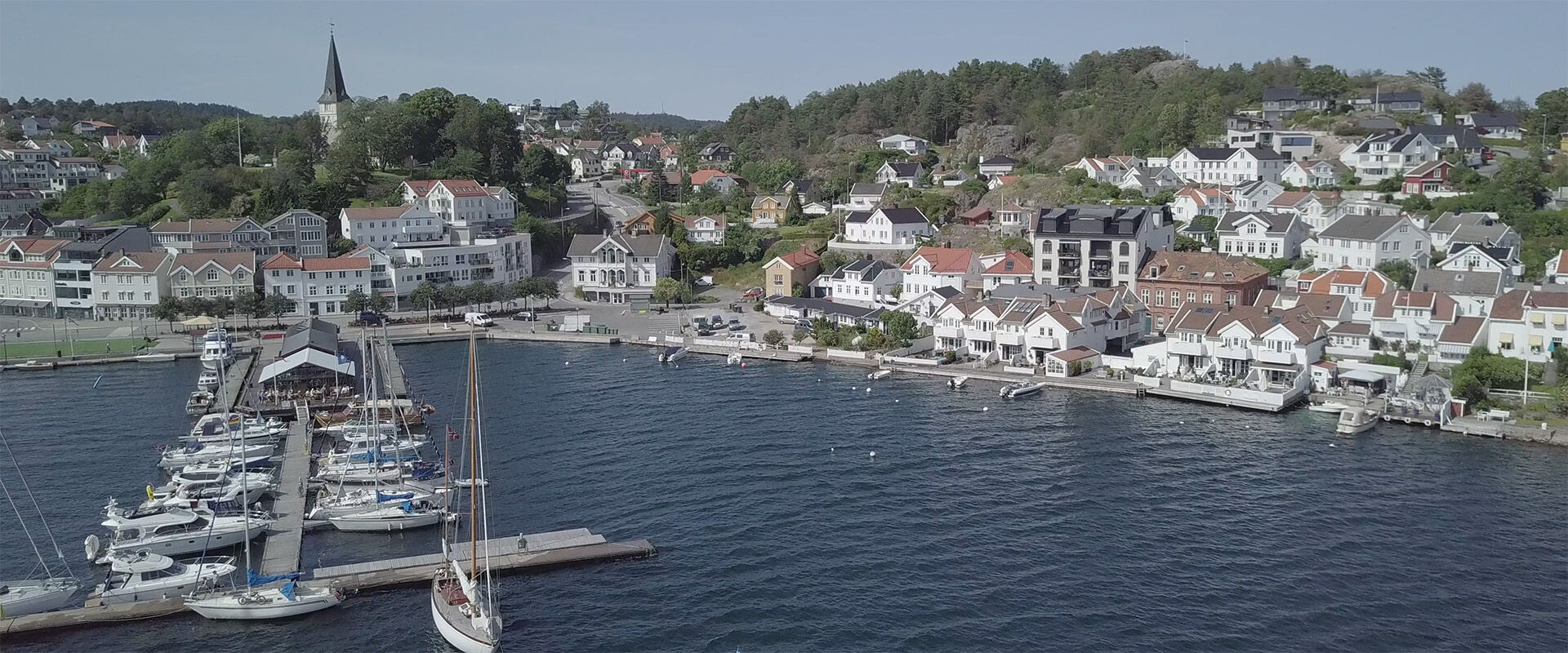 Grimstad is a lovely town