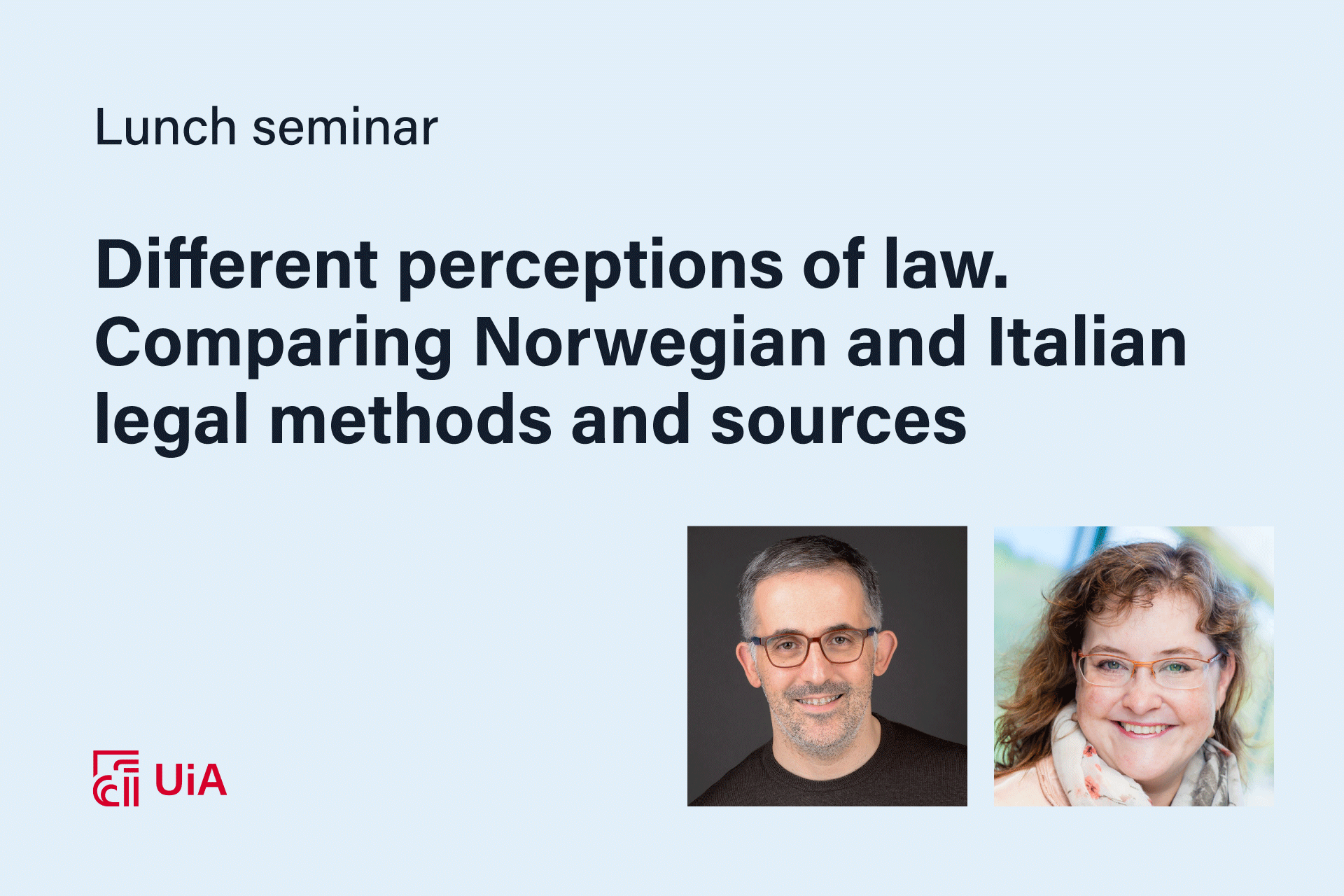 Associate Professor Daniele Bertolini and Associate Professor Ingvill Helland Göller