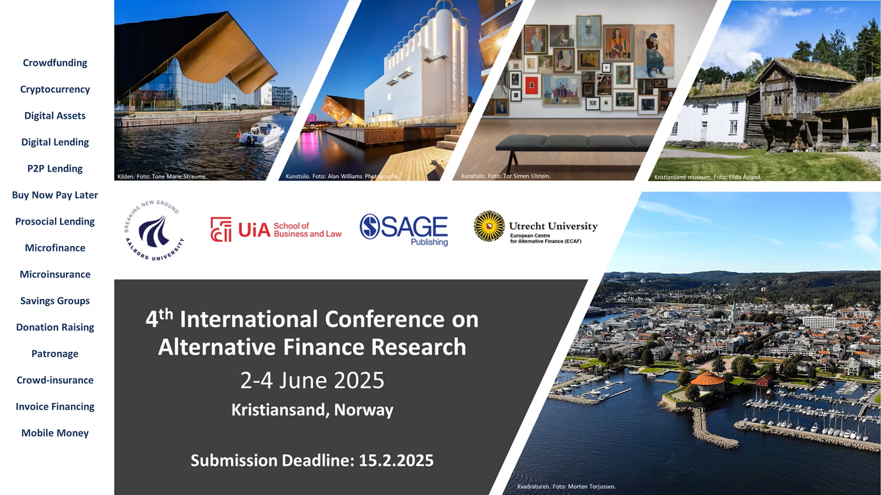 Banner of the 4th international conference for Alternative Finance Research