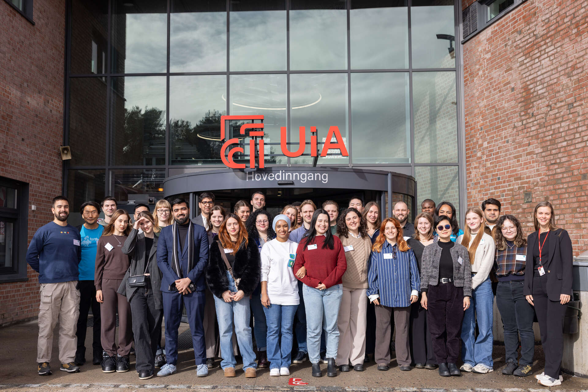 Group photo of FORTHEM students at UiA