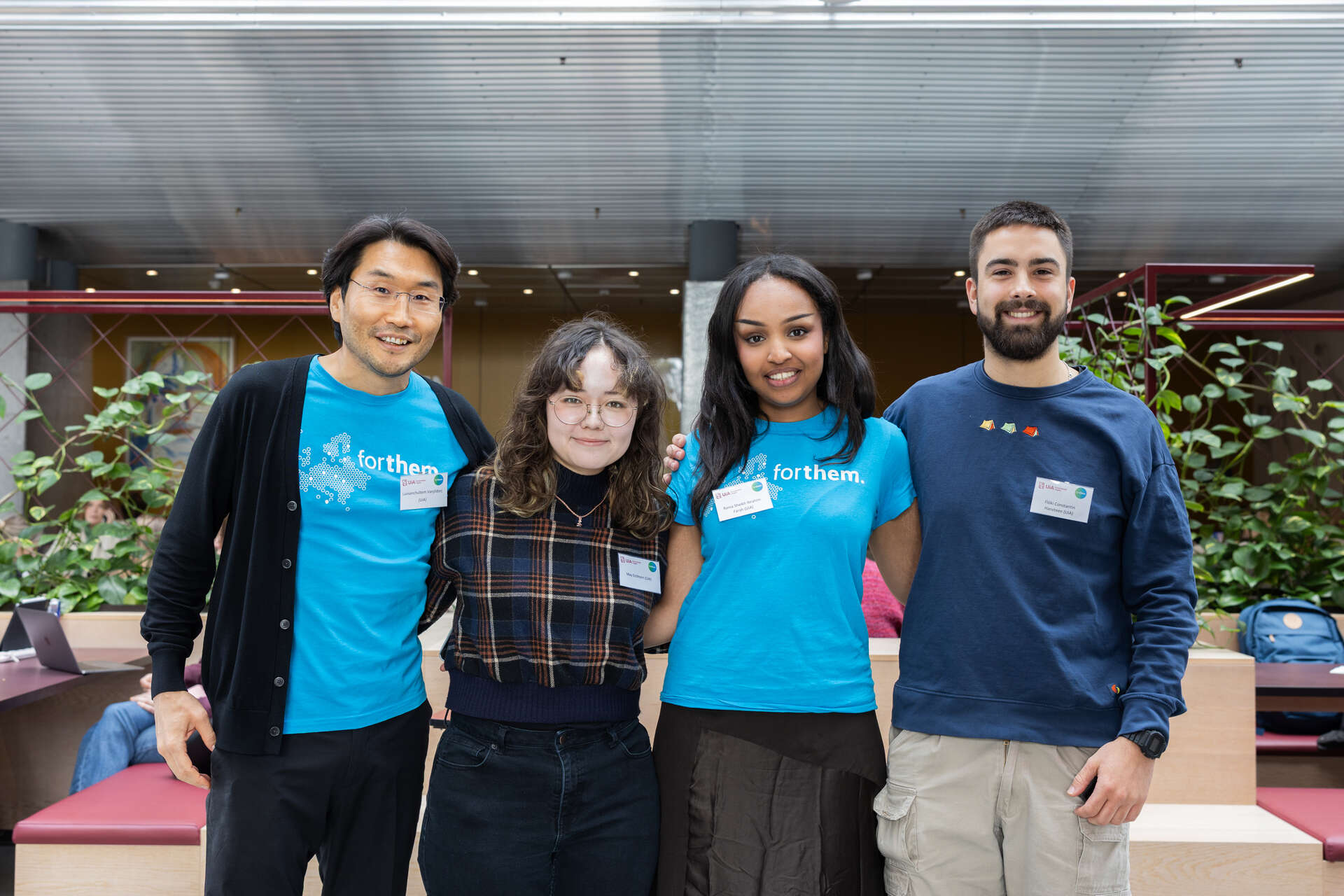 From the left: Luvsanchultem Vanjildorj, May Eichhorn, Rania Sheikh Ibrahim, and Flóki Constantin Haansten