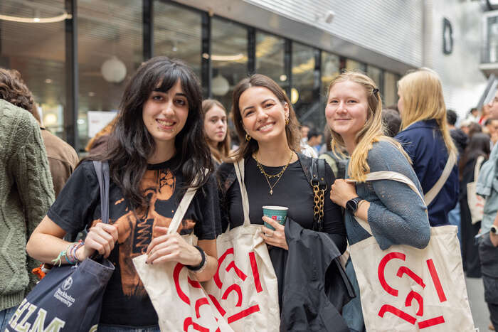 Students attending Orientation Day at the University of Agder