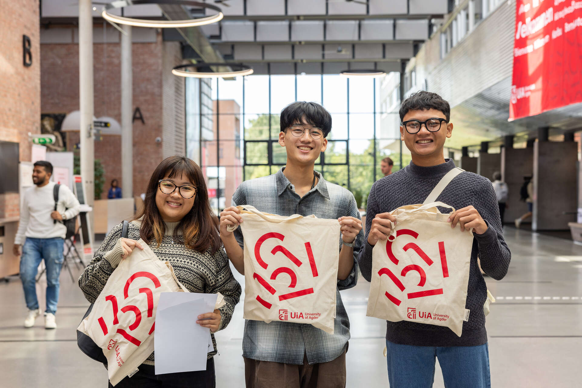 Exchange students at UiA
