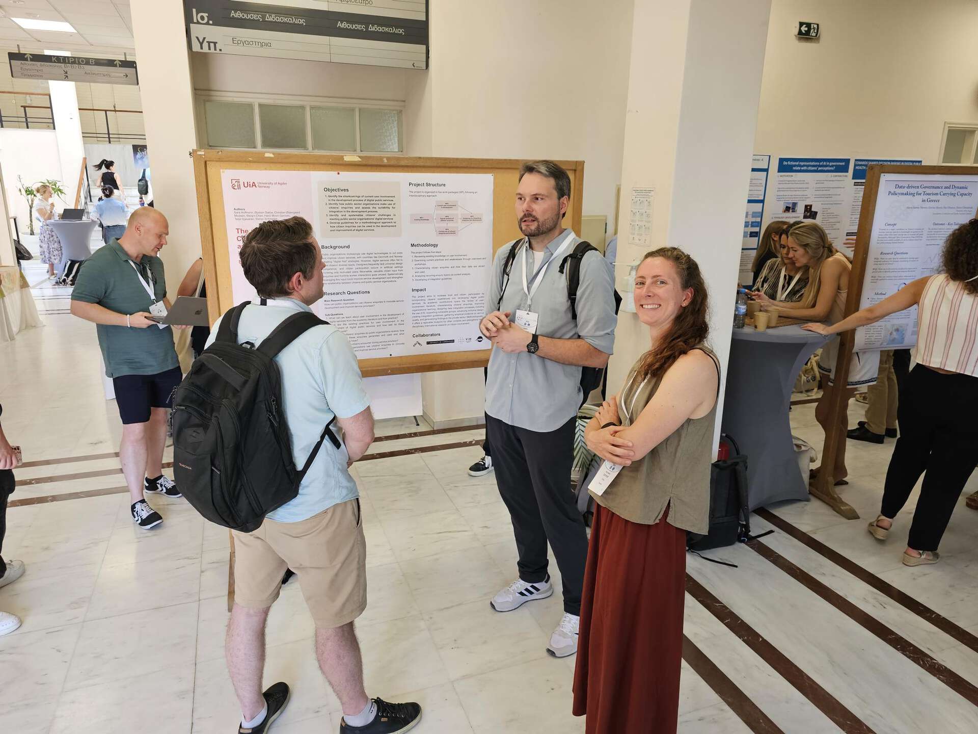 Stefan presenting the poster