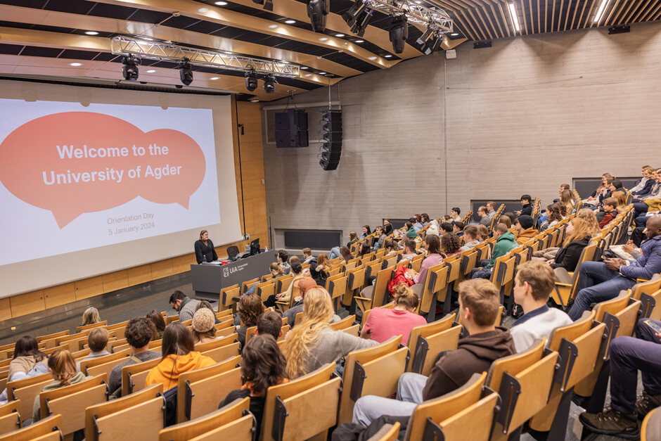 Exchange students attending Orientation Day