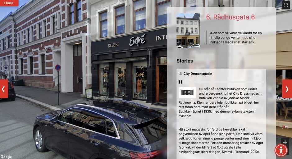 Buildings in the centre of Kristiansand.