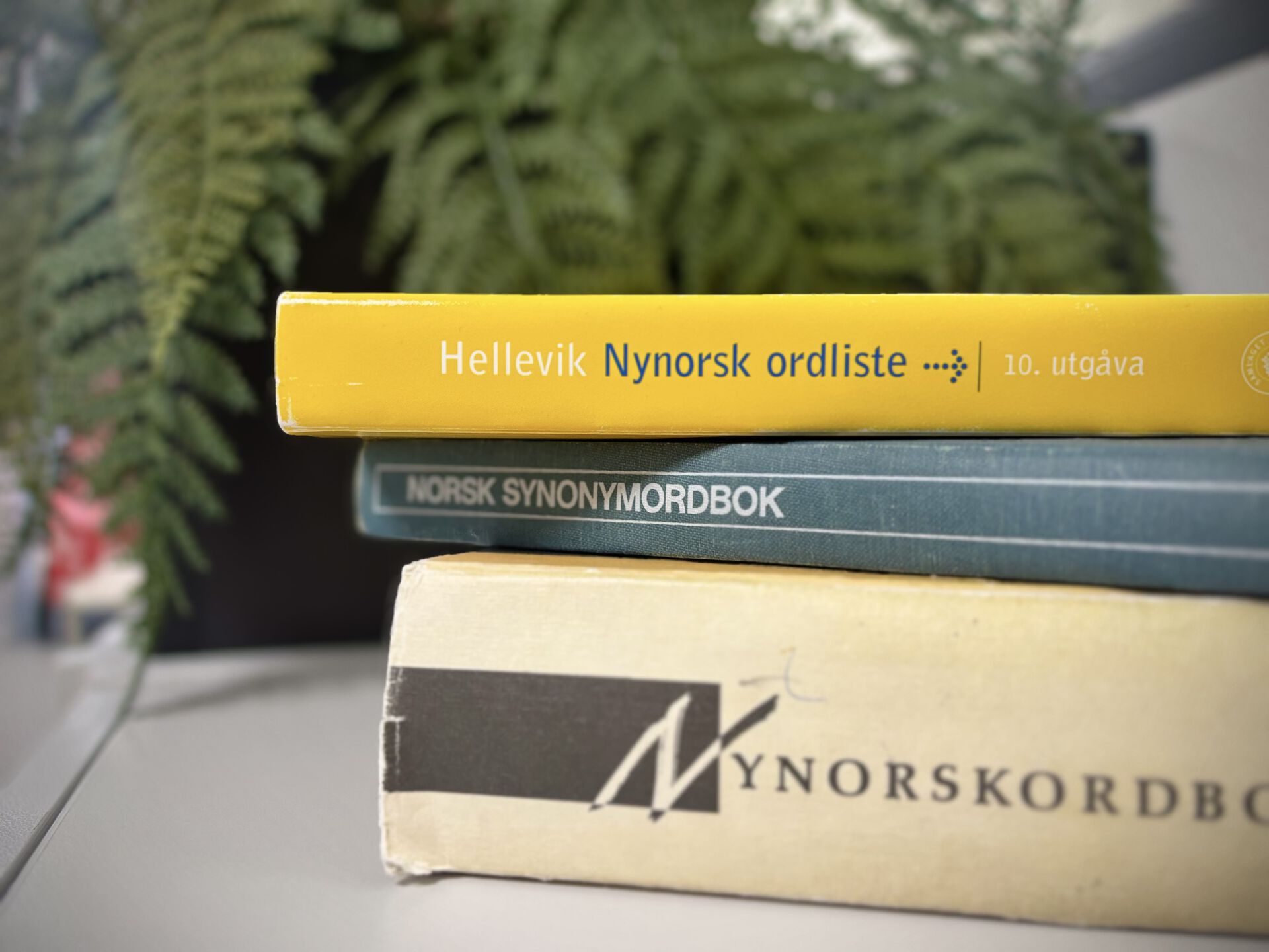 Foto av ordbøker