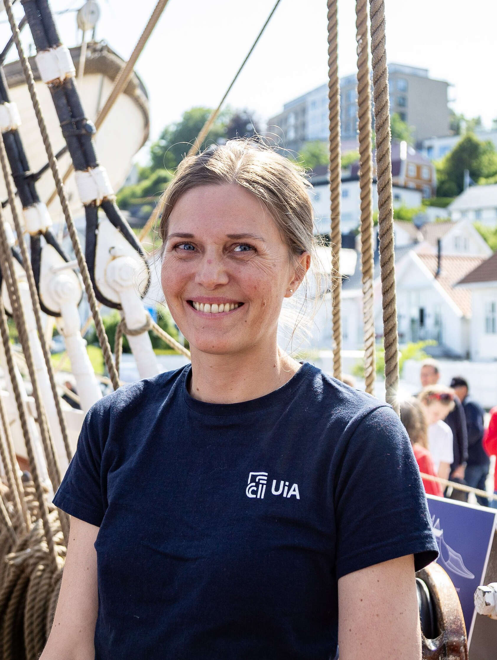 profilbilde av Marte Sodeland på en båt