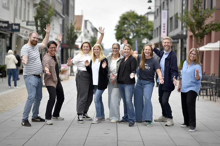 BILDE: Forsker Grand Prix er et superkurs i formidling, en konkurranse og et show – alt på en gang! Her er Agdervinnerne i fjor: Henrik Braadland og Anne Kristine Aase Ugland.