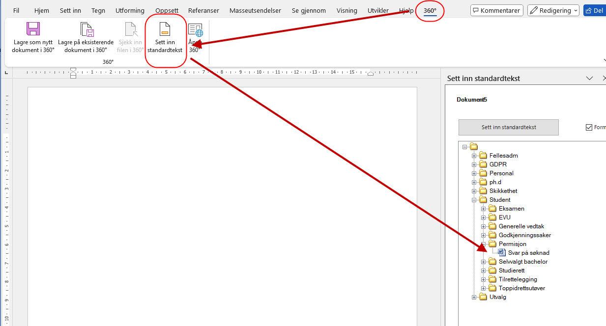 Clip Showing How to Find Standard Texts
