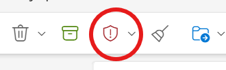 The Reporting Button in Outlook