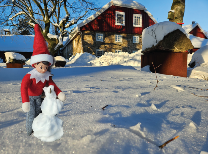 Bildet kan inneholde: snø, vinter, leketøy, fiktiv karakter, frysing.