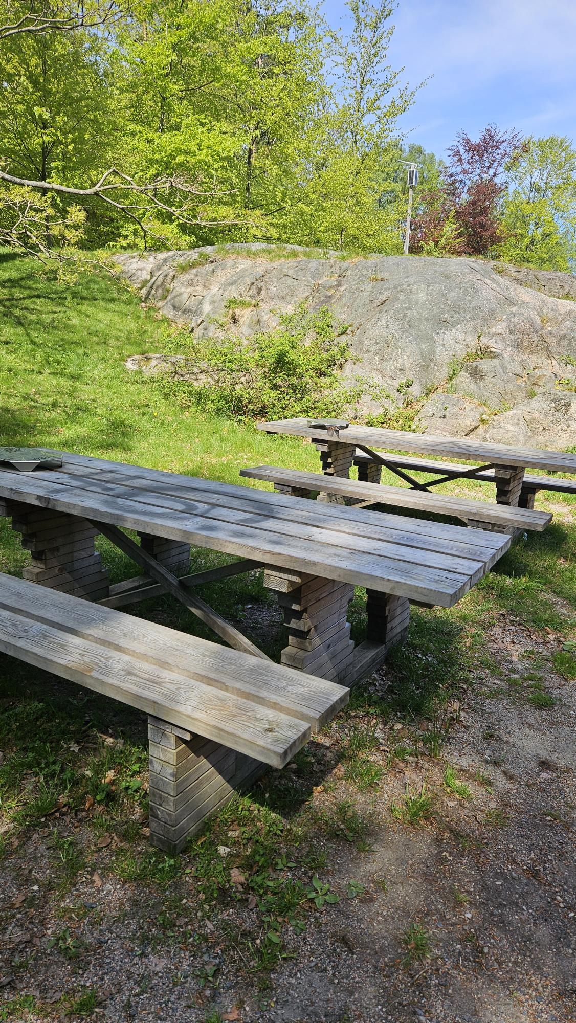 bord foran et fjell