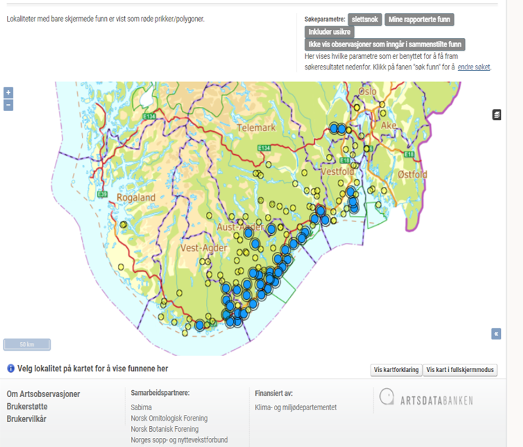 utbredelseskart slettsnok