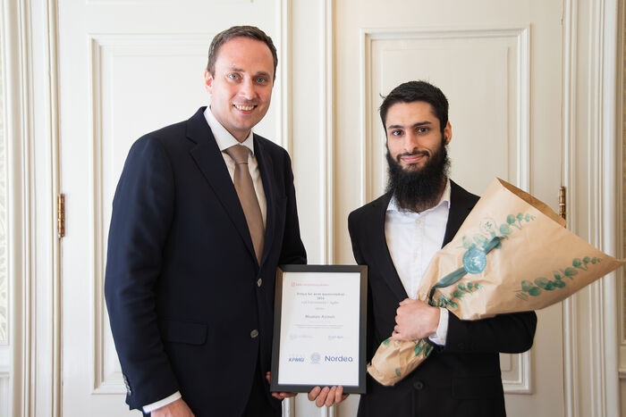 Bildet viser Kristian Jørgensen og Moumen Azimeh.