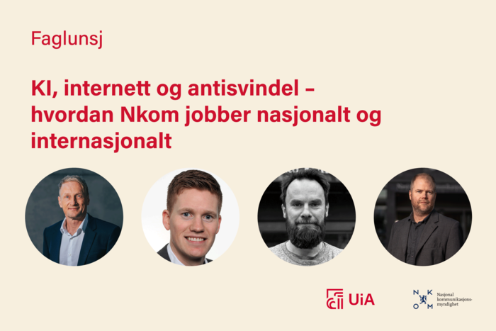 Faglunsj: KI, internett og antisvindel – hvordan Nkom jobber nasjonalt og internasjonalt