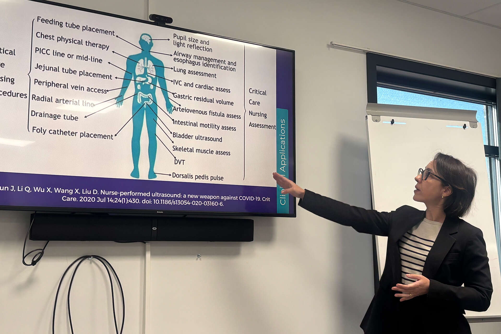 Presentasjon om POCUS, point of care ultrasound og betydningen for sykepleieutøvelse, god pleie og pasientsikkerhet ved IHSV Grimstad