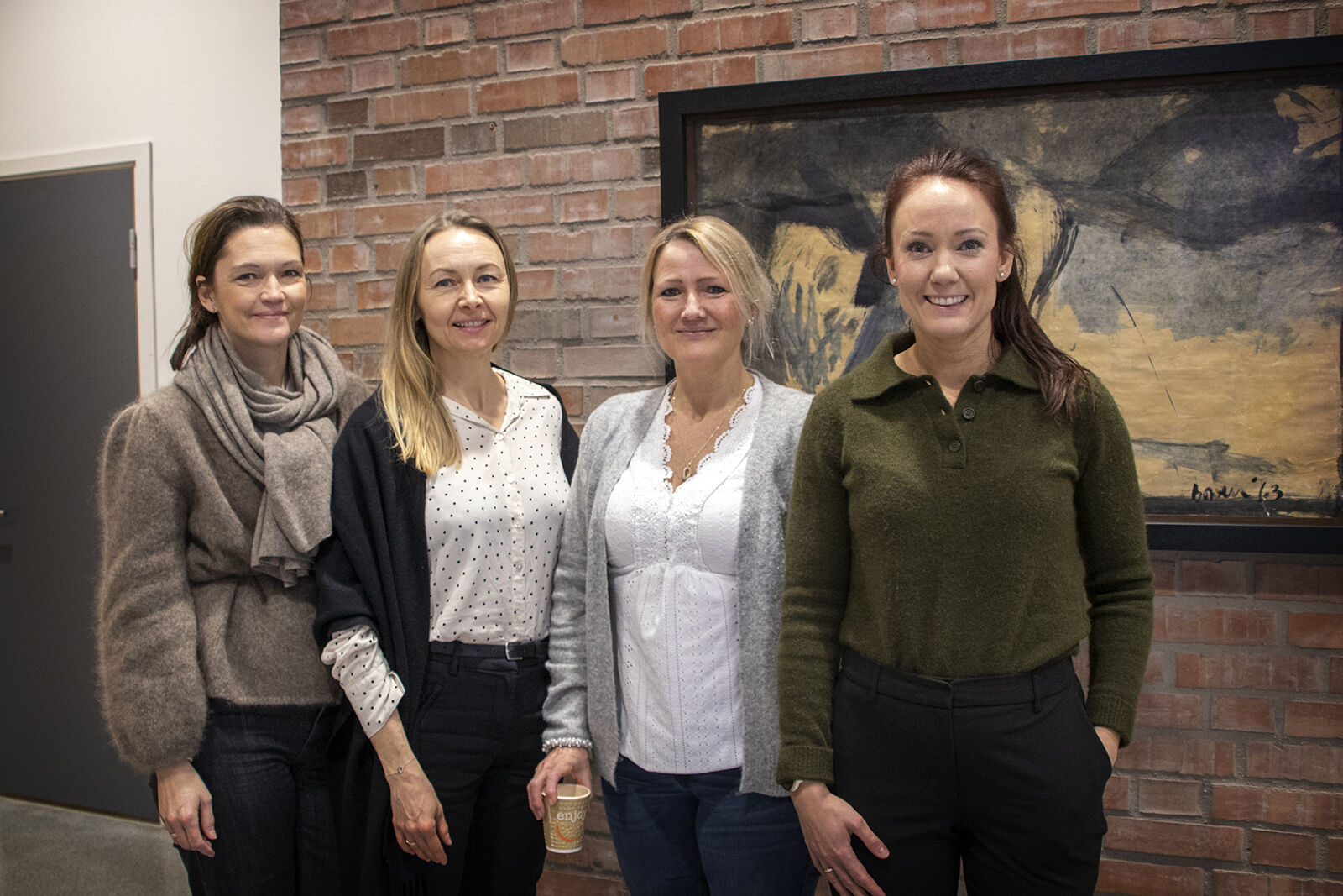 Bildet viser Jannicke Faugstad, Laila Gundersen Hafstad, Åse Marie Bratlien og Cecilie Volnes. 