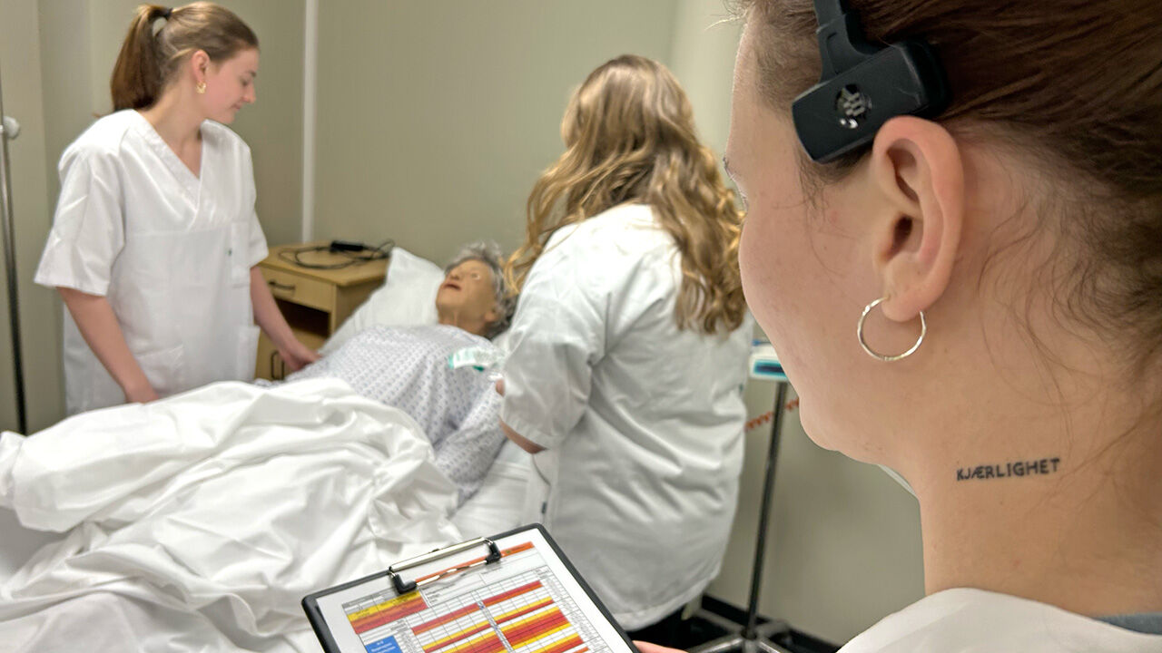 Sykepleierstudenter gir hverandre mer trening