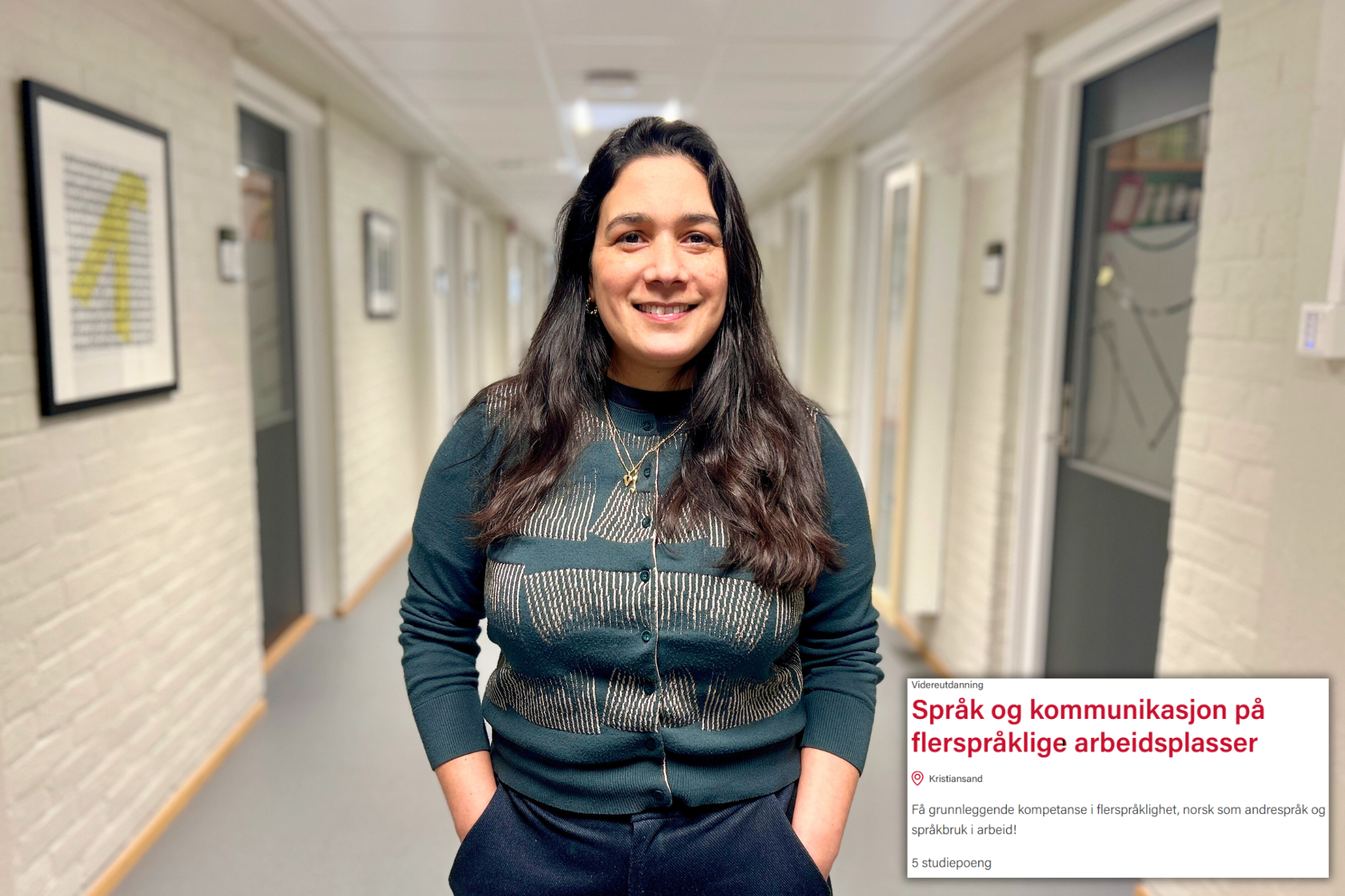 Portrett av Verónica Pájaro, førsteamanuensis ved Institutt for nordisk og mediefag.