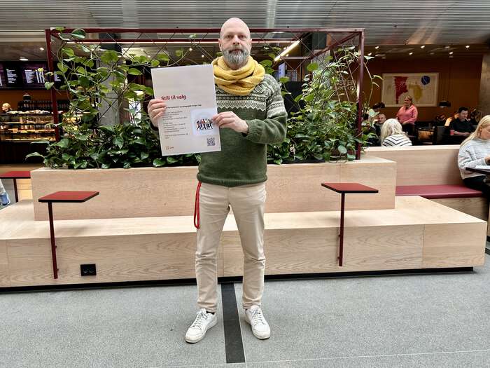 Rådgiver oppfordrer studenter til å stille til valg