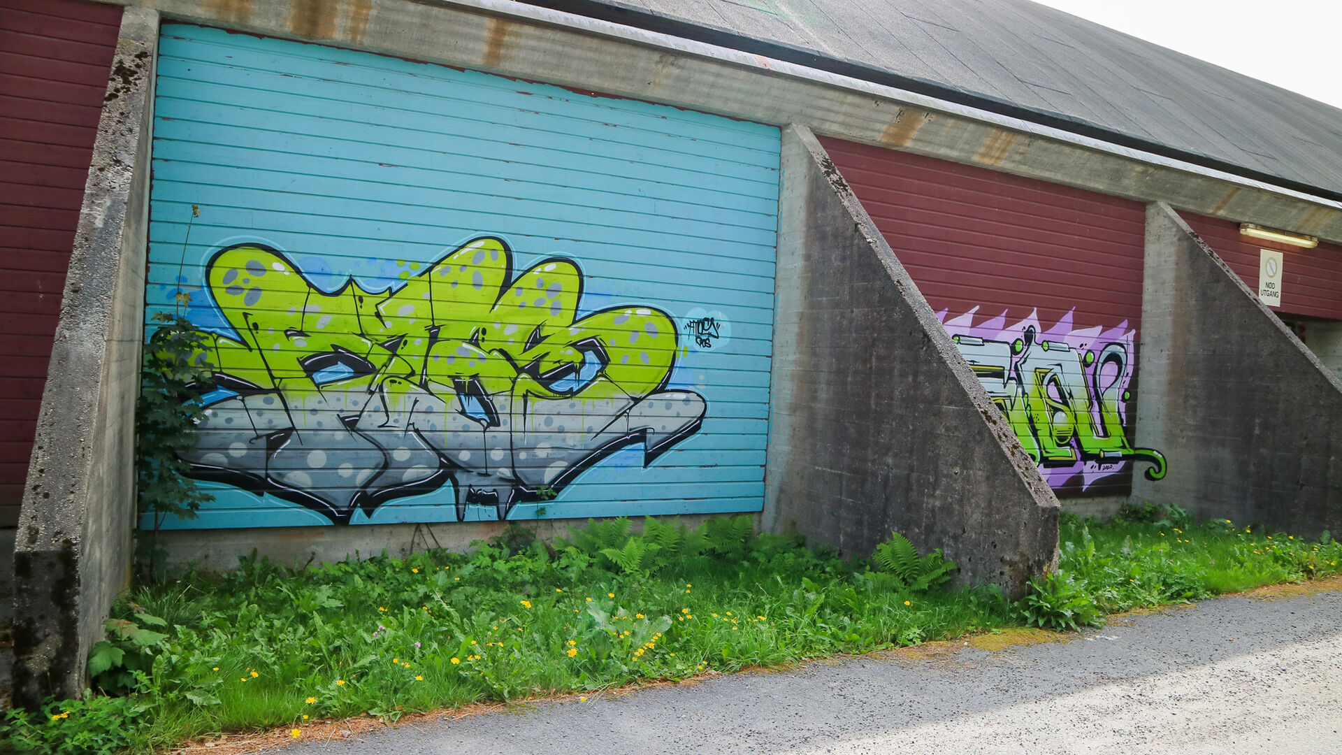 Grafitti på vegg
