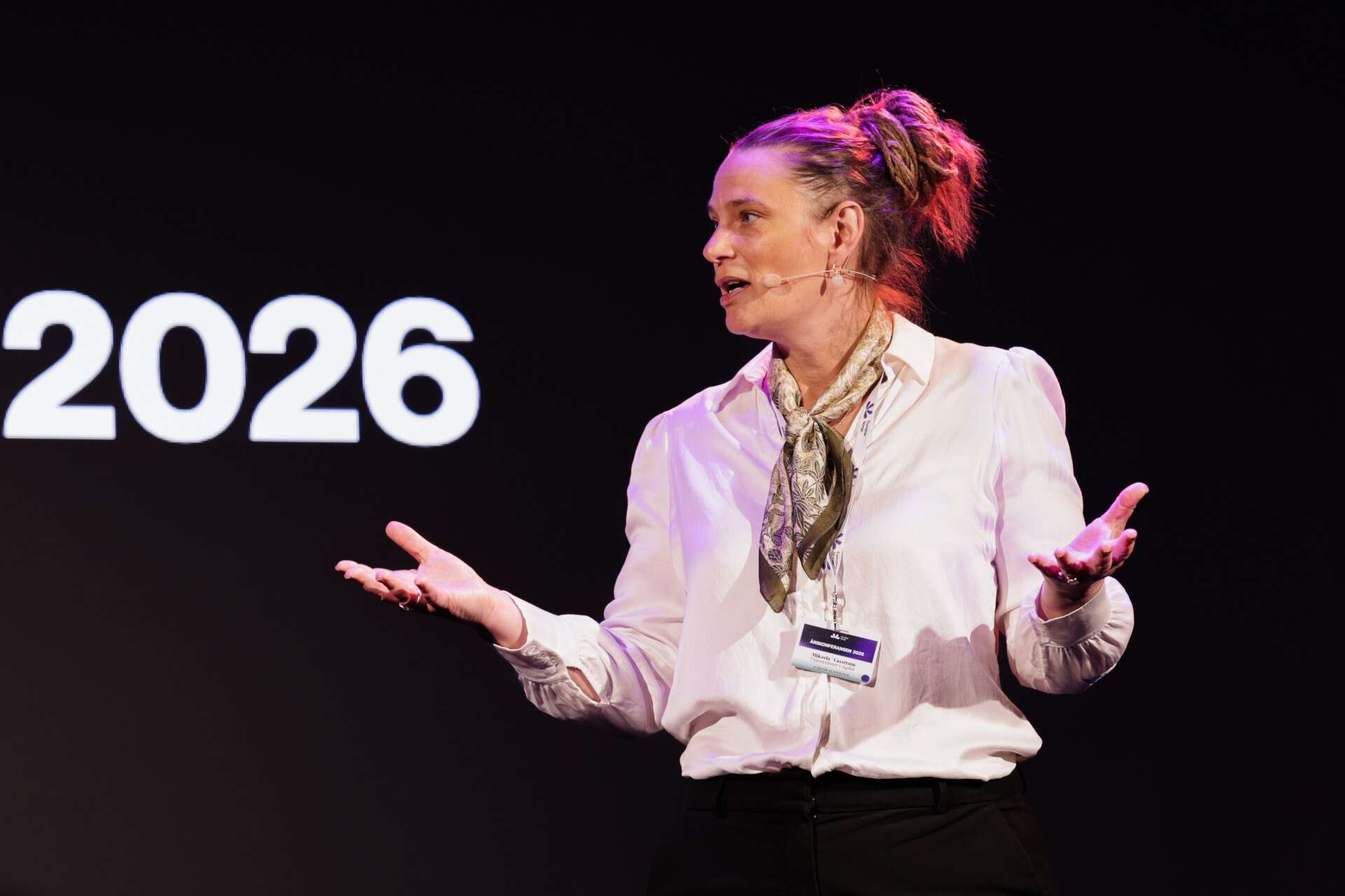 Mikaela Vasstrøm på scenen