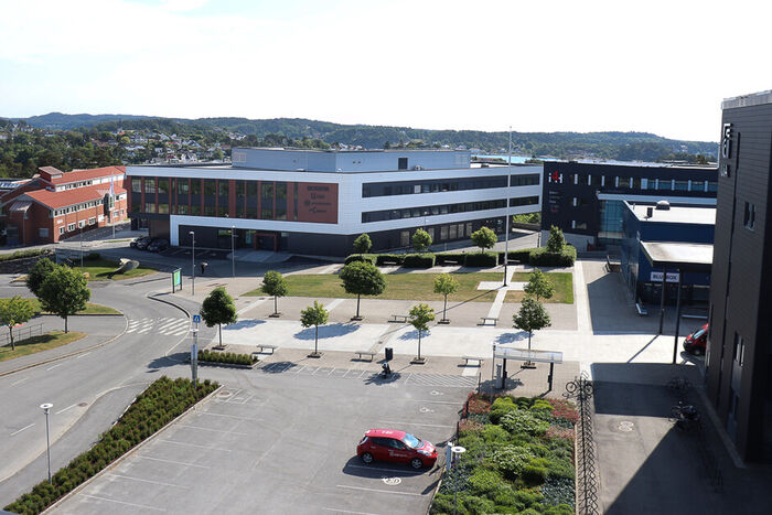 The image shows Morrow's new research centre on UiA's campus in Grimstad.