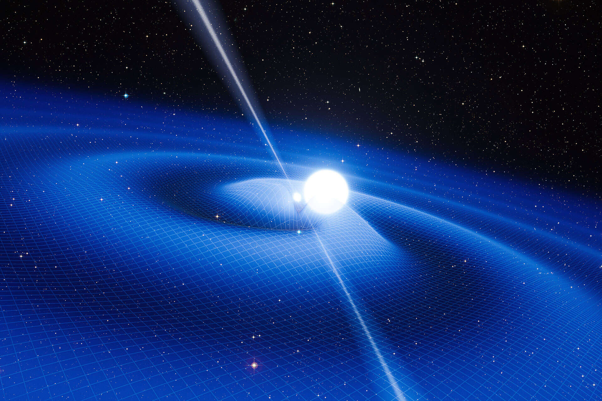 Illustrasjon av gravitasjonsbølger