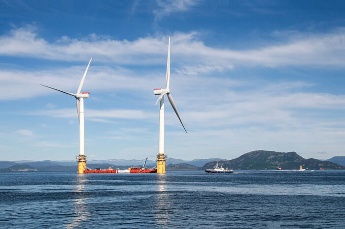 Wind turbines at sea