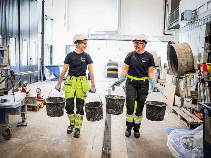 arbeidstøy, studenter på byggingeniør i aksjon