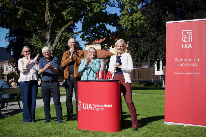 Photo from when the places were announced in Wergelandsparken