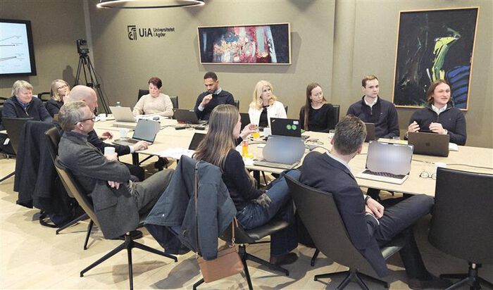 The University Board at UiA gathered together in Campus Kristiansand.