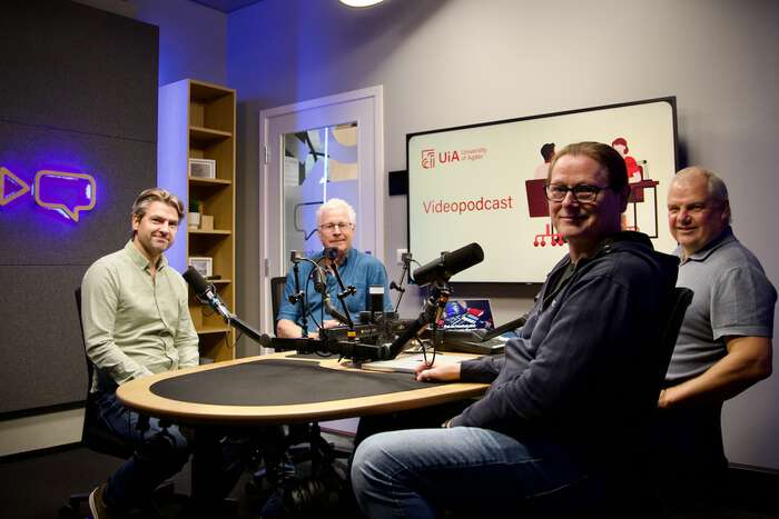 Foto fra podkaststudioet
