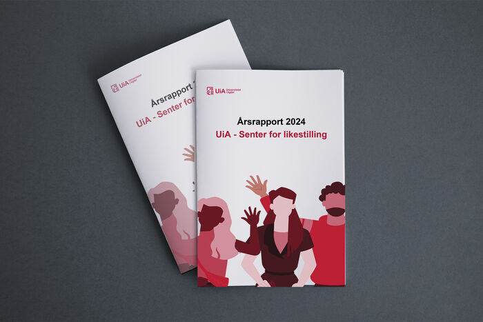 Forsiden av årsrapporten 2024 for Senter for likestilling