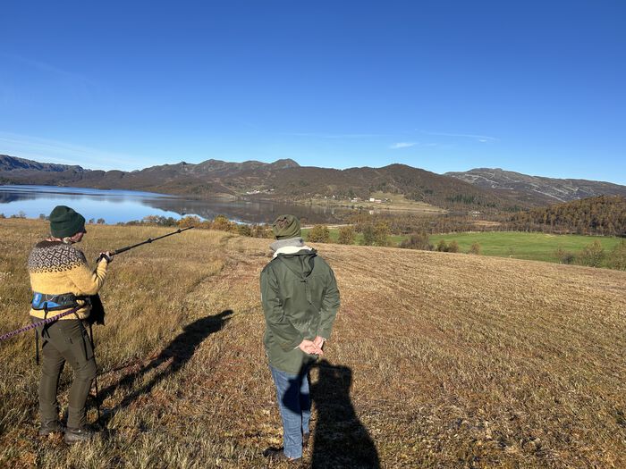 Bildet kan inneholde: fjellrike landformer, fjell, høyde, gressmark, høylandet.