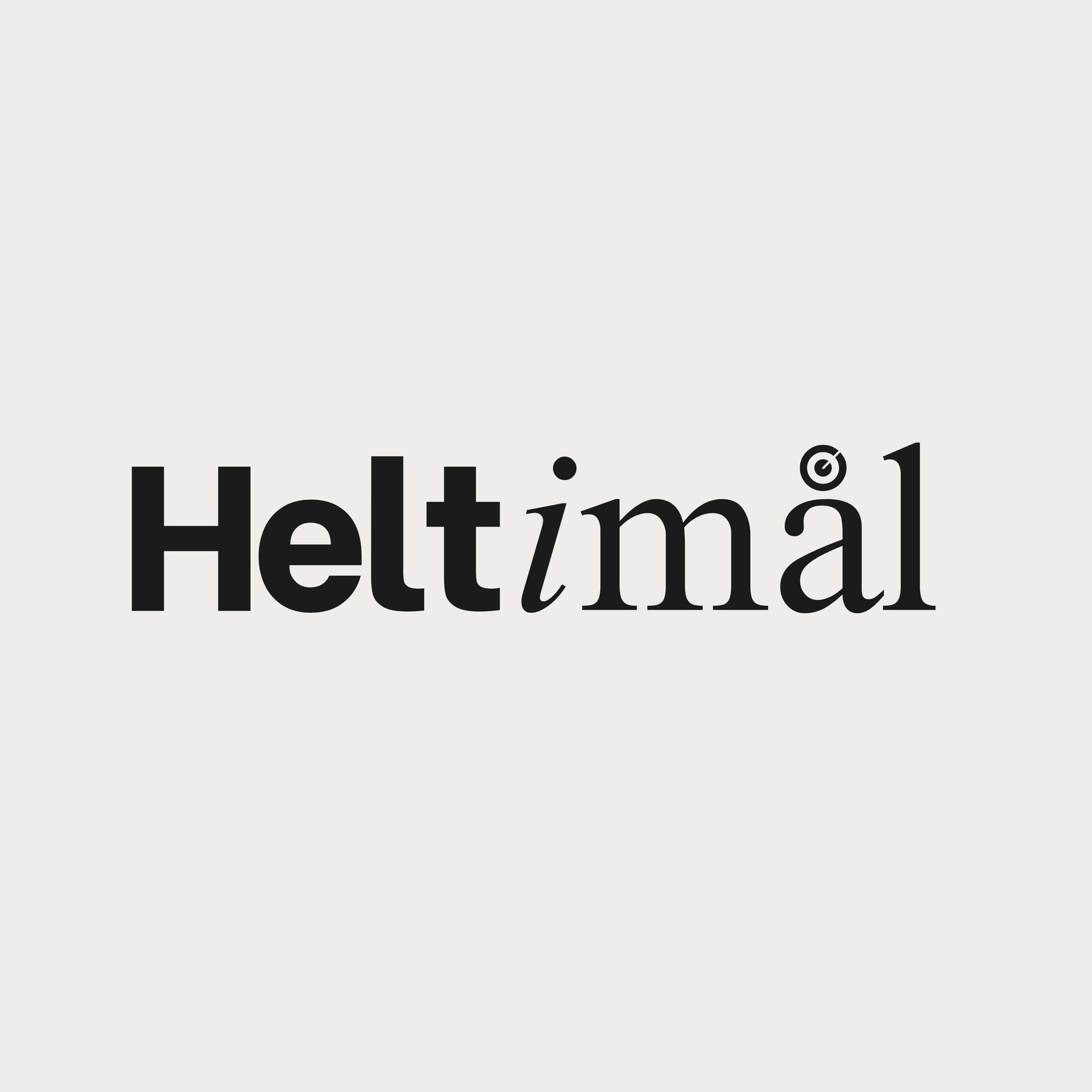 Hovedlogo for prosjektet; svart tekst, hvit bakgrunn