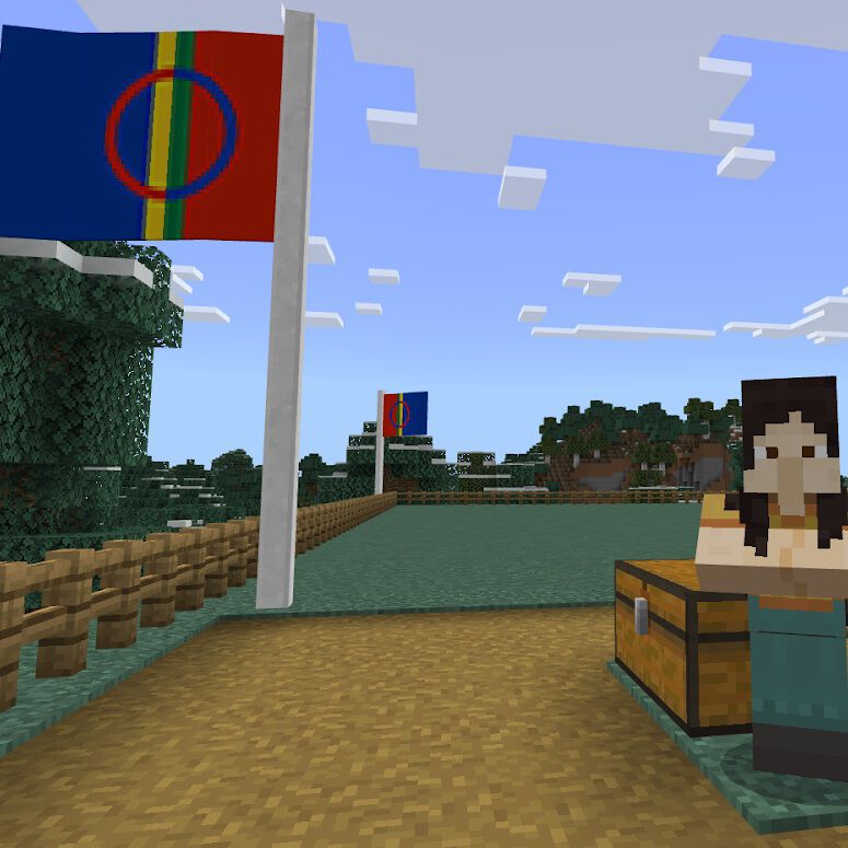 Skjermbilde av oppdraget i Minecraft