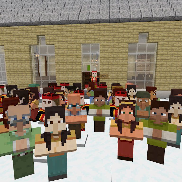 Skjermbilde av oppdraget i Minecraft