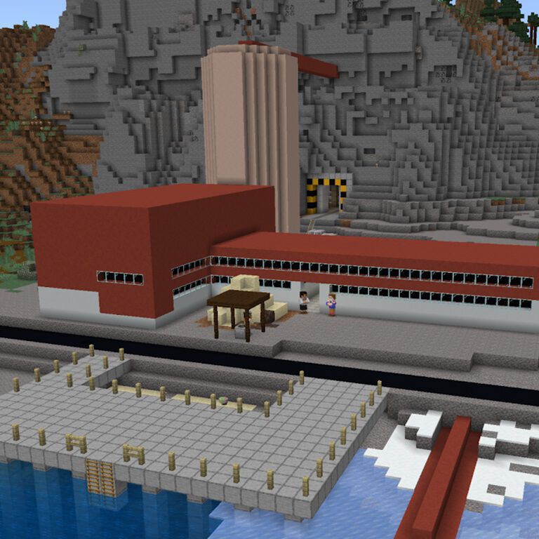 Skjermbilde av oppdraget i Minecraft