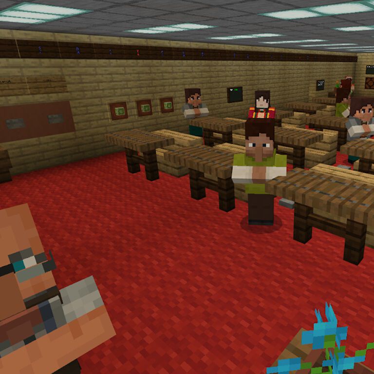Skjermbilde av oppdraget i Minecraft
