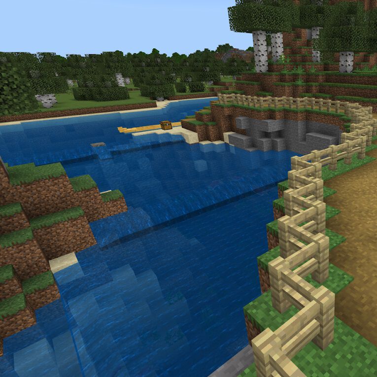 Skjermbilde av oppdraget i Minecraft