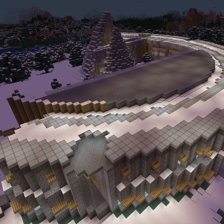 Skjermbilde av oppdraget i Minecraft