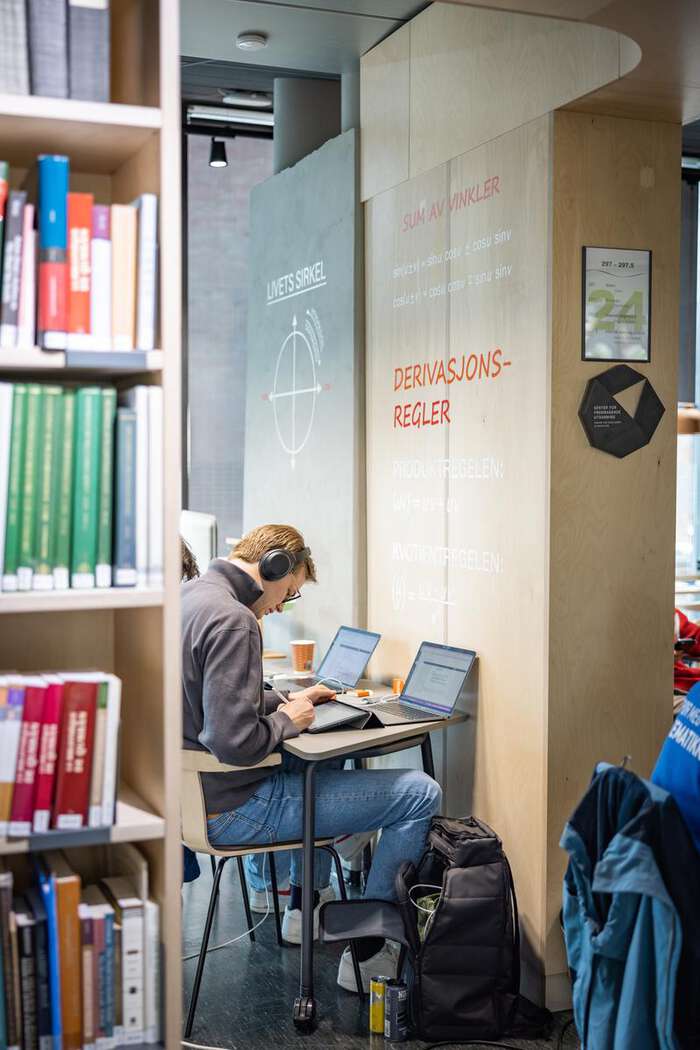 Student med pc 