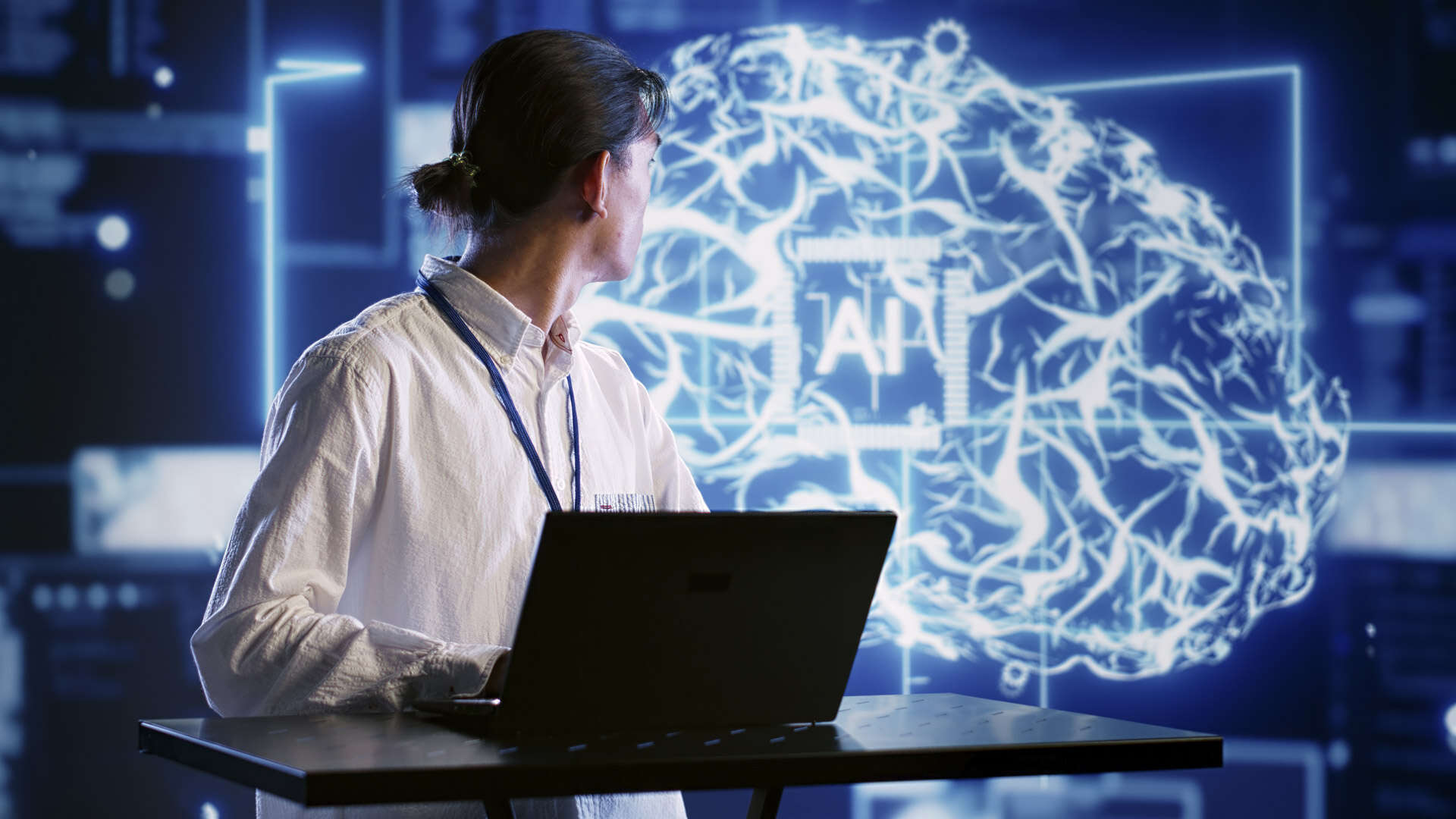 Illustrasjon av et datanettverk