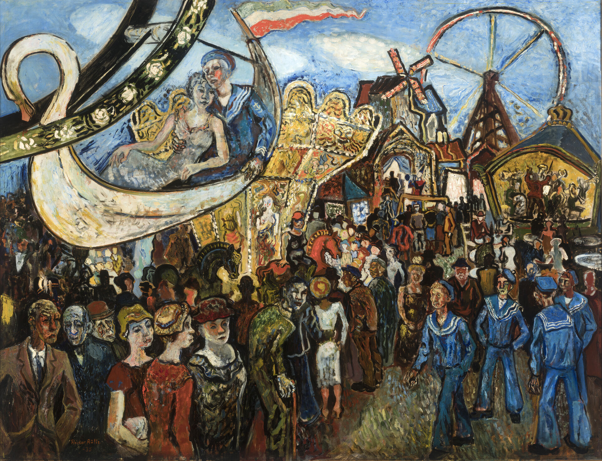 Et abstrakt kunstverk fra nordisk modernisme