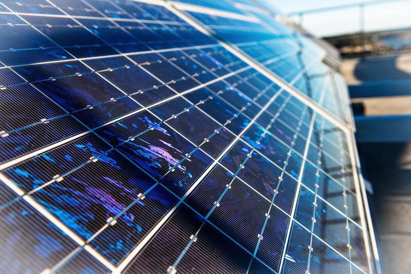 Photo of solar panels