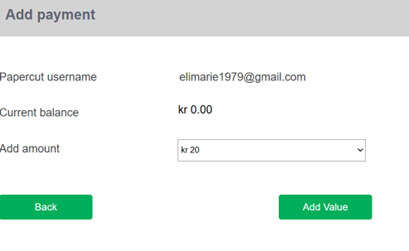 Screen shot of window where you "add value"